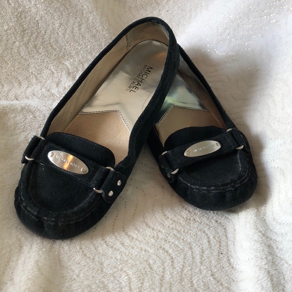 Michael Kors Black Suede Driving Loafer 
